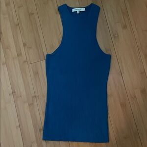 Teal Sleeveless Ribbed Top by Madewell